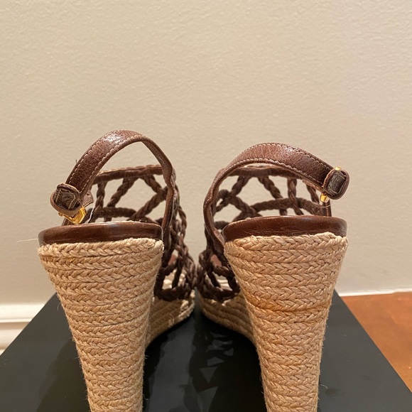 Prada wedges with leather lace detailing - Picture 3 of 5